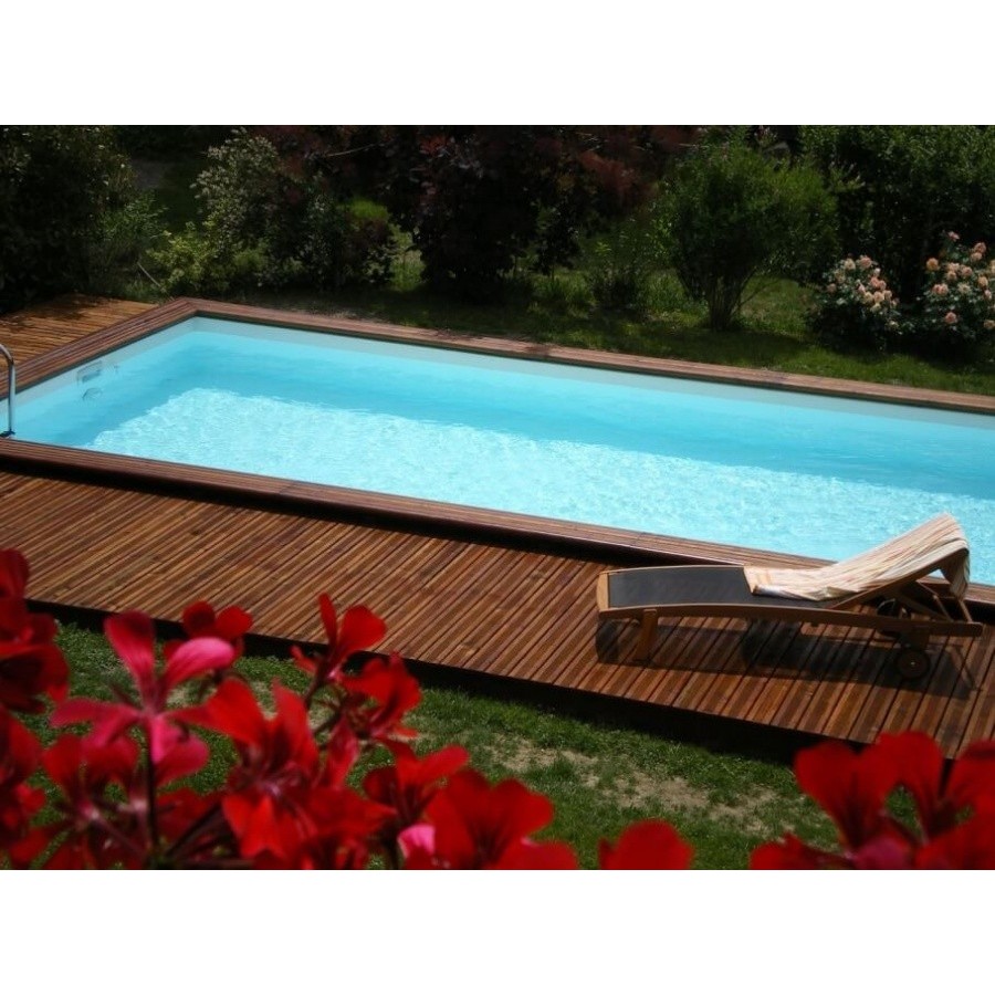 Piscine bois CITY DETENTE  6x3x1.35 qualité professionnelle