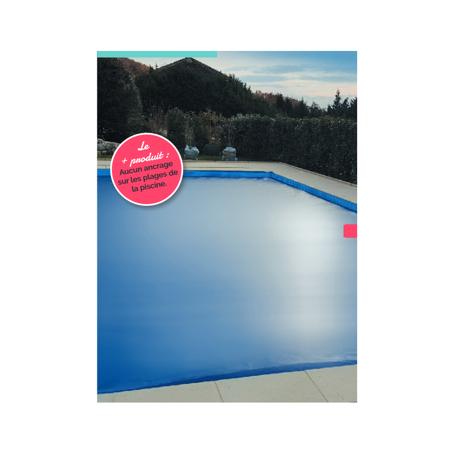 Bâche d'hivernage / en pvc / pour piscine rectangulaire enterrée