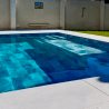 PVC armé HYDROFLEX 4D PERCEPTION 150/100 rouleau 41.25m² pour piscine