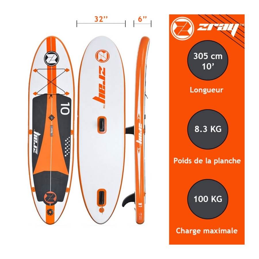 photo de la planche Windsurf ZRAY W1 - Pack avec voile