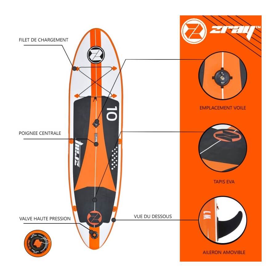 photo de la planche Windsurf ZRAY W1 - Pack avec voile