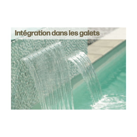 photo de Lames d'eau cascade pour piscine