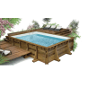 Kit piscine en bois hors sol prête à plonger - 8 x 4