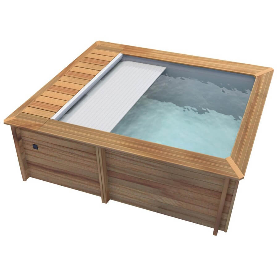 Piscine Urbaine 4.20 x 3.50 myPOOL hors-sol en bois sans autorisation de construction