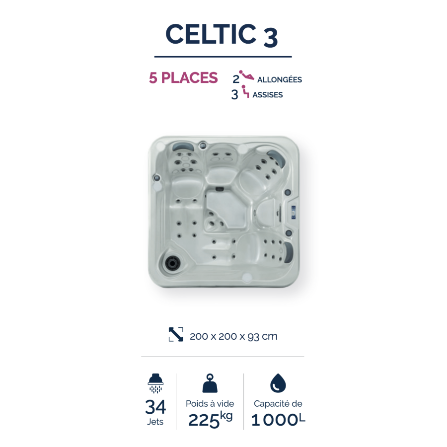 Spa Netspa Celtic 3 - 5 places