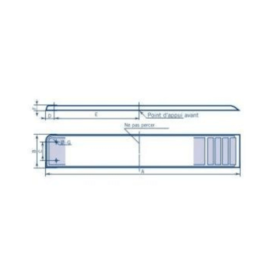 Planche de remplacement pour plongeoir piscine