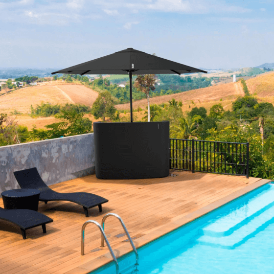 Corner Bar avec ou sans Parasol - Élégant et Pratique