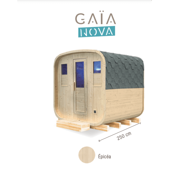 Sauna Gaïa Nova 6 places– la sauna traditionnel en extérieur