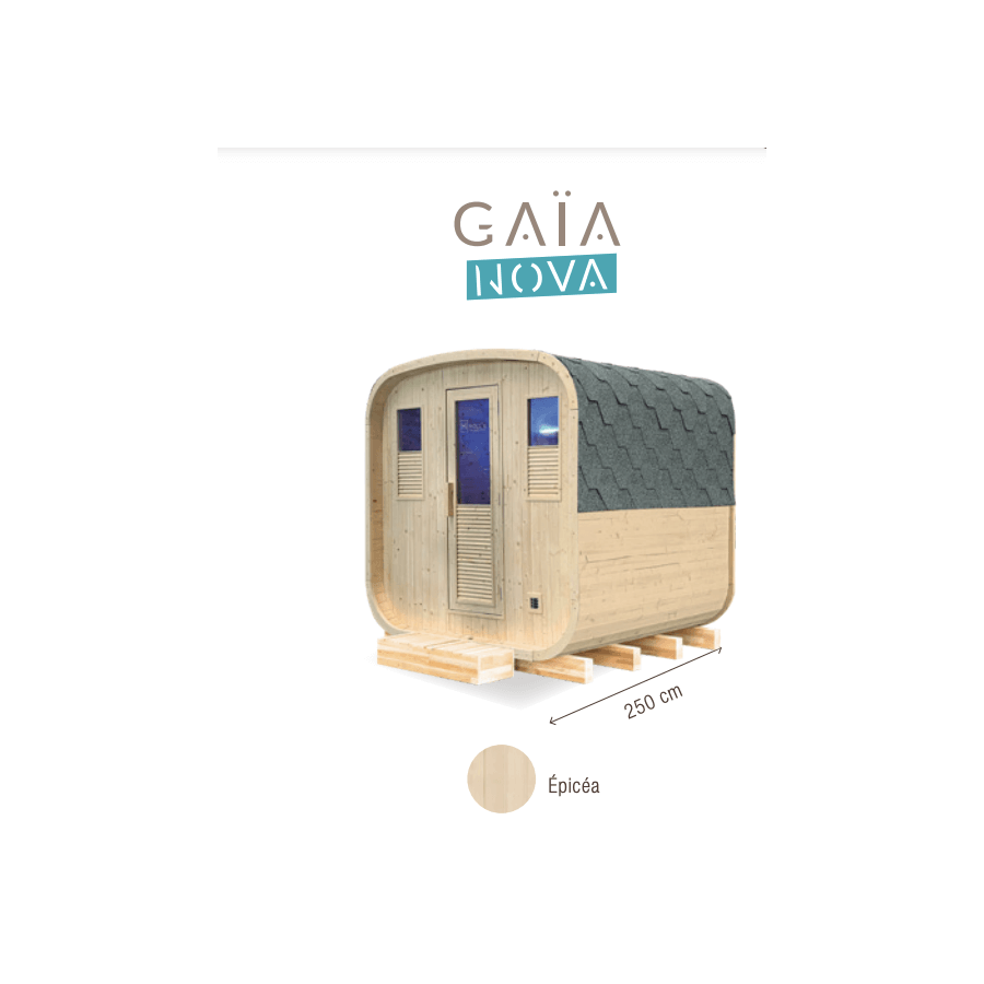 Sauna Gaïa Nova 6 places– la sauna traditionnel en extérieur