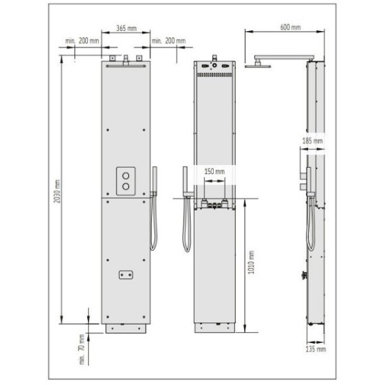 Colonne-de-douche-Nova-Stream-dimensions