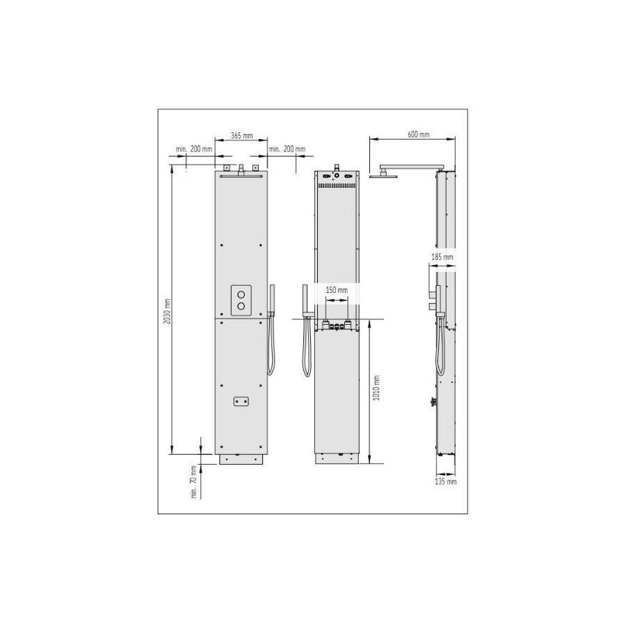 Colonne-de-douche-Nova-Stream-dimensions