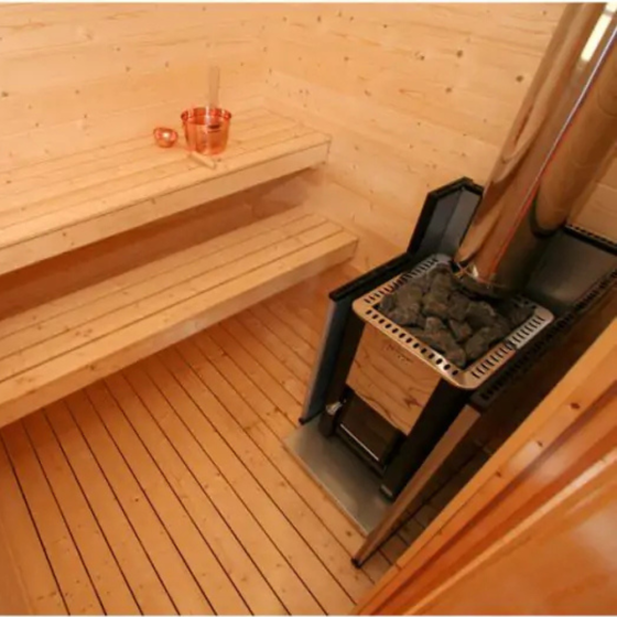 Sauna d'extérieur modèle KEITELE de chez HARVIA