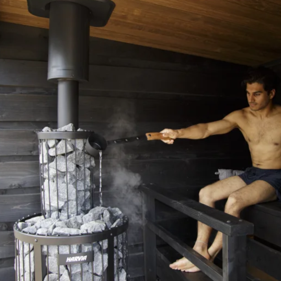 Sauna extérieur finlandais HARVIA Legend avec Vestiaire