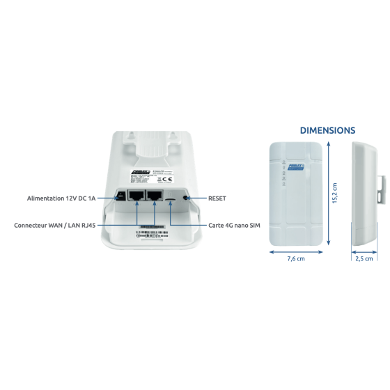 Poolex WiFi Link 4G – Antenne WiFi & Routeur 4G Extérieur