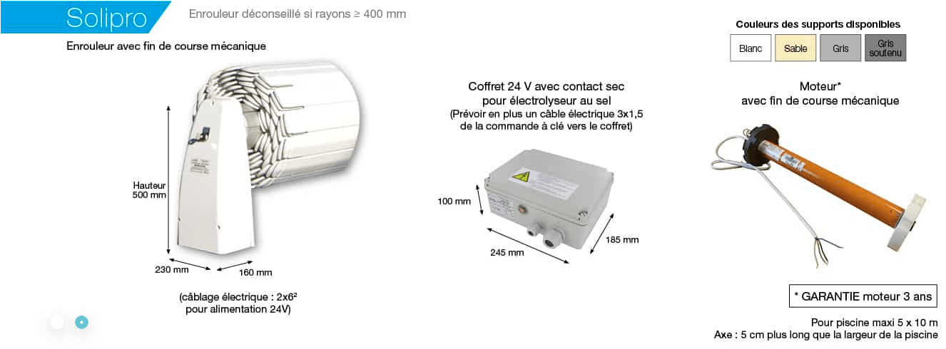 Volet Hors sol classique SOLIPRO caractéristiques